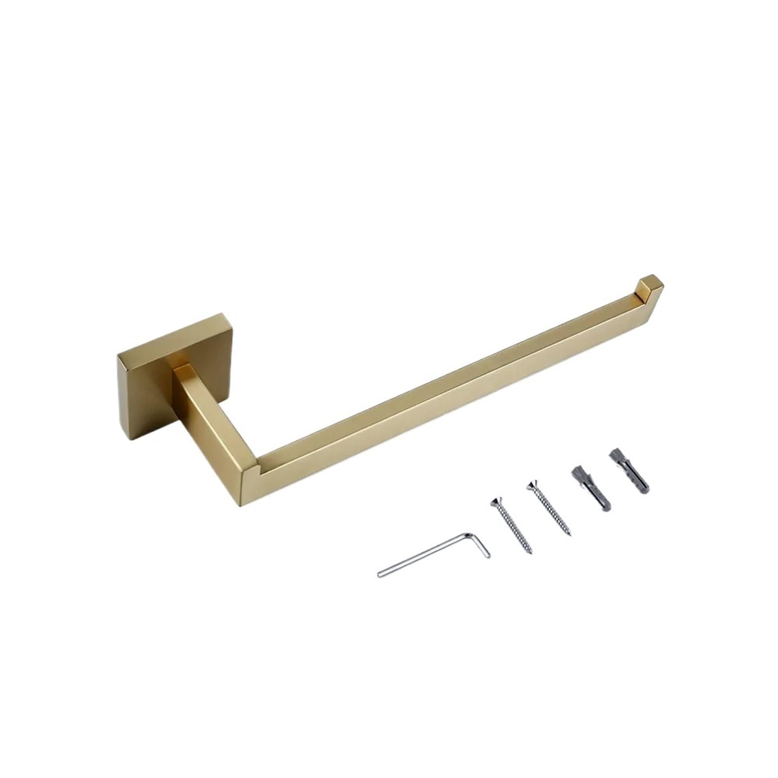 Towel Rack Bathroom Hardware Set Holder Hanger Stainless Steel Rails Nails Wall Mounted Rustproofed For DIY Tools(Silver)