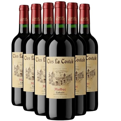 Clos la Coutale Malbec tinto 2023 - DOP Cahors - Sudoeste de Francia - Francia - Variedades de uva Malbec - 6x75cl