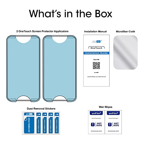 Amfilm Onetouch Glass Screen Protector For Iphone 12 Pro Max (6.7", 2020) (2 Pack) #TOP4