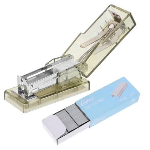 OFFSCH Kleiner Kunststoffhefter Transparent Kompakt Multifunktional Für Büro Und Schule Tragbarer Handhefter Für Schüler Und Homeoffice