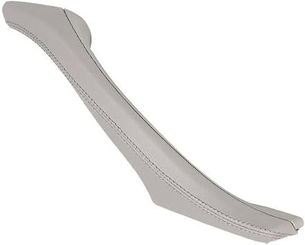 PU Leather Car Interior Door Handle For 5 Series F10 F18 11-17 LHD RHD Inner Panel Pull Trim Cover Accessories Car Roof Rack Cross BarsGray Right
