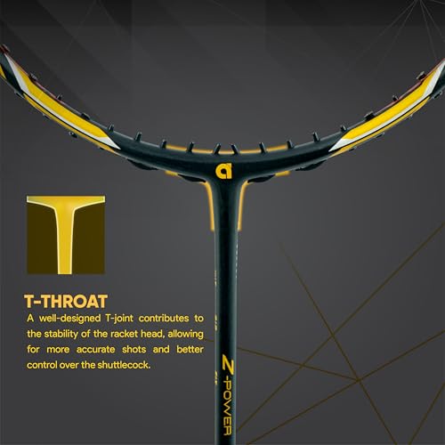 Apacs Z-Power 800 RP+ (38LBS, 100% Japan Made Graphite) 4U | Head Heavy Unstrung Badminton Racquet with Sonic Metal Tech (Ideal for Intermediate and Advance Players) | Badminton Racket with Full Cover