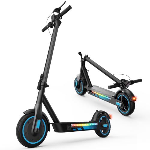 Image of 350W /500W Adult Electric Scooter, 8.5 inch /10 inch Solid Tires, 36V 7.8AH-15AH Battery, UP to 19-25MPH, 20-31 Miles Range, Foldable Lightweight E-Scooter, Dual Brakes, App Control, Max Load 265 LBS