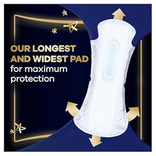 Always Ultra Sanitary Towels Secure Ultimate Night (Size 6) with Wings 3 x 16 Pads, Super Absorbent and Ultra Thin, for Menstrual Periods