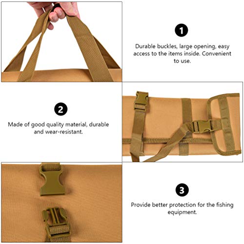 Bolsa de pesca portátil para uso ao ar livre da Besportble, bolsa de armazenamento para equipamentos