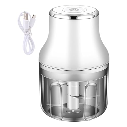 NVOQILIN USB ricaricabile aglio schiacciapatate potente robot da cucina per verdure e carne tritacarne senza fili