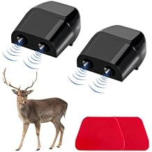 Dickno 2 PCS Deer Whistles for Car, Automotive Deer Warning Whistle Devices, Animal Warning Devices Avoids Collision, Universal Animal Alert Accessories for Vehicles Black