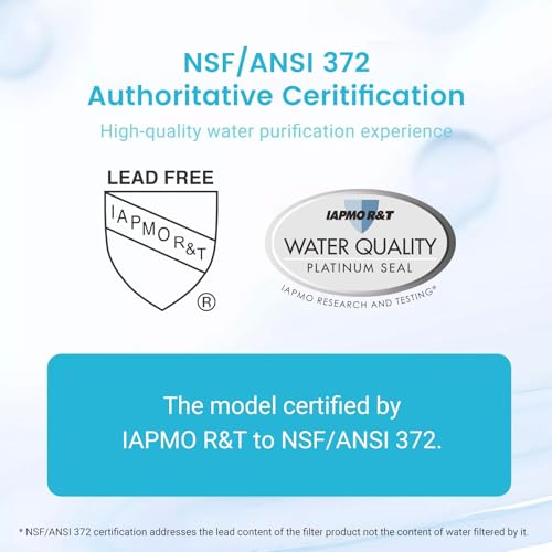 image for AQUA CREST NSF/ANSI 53 Certified 6-Stage Replacement Water Filters, Re