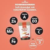NatureHolic Guppyfutter feines Softgranulat I Fischfutter Aquarium | Hauptfutter I Gesundheit und Farbenpracht I schonende Herstellung I Made in Germany I 30g
