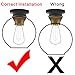 Flush Mount Ceiling Light Fixture with Clear Glass Shade,Artisan Bronze Semi-Flush Mount Pendant Light for Hallways Entryways Room Hotels and Shops,Set of 2,E26 Base