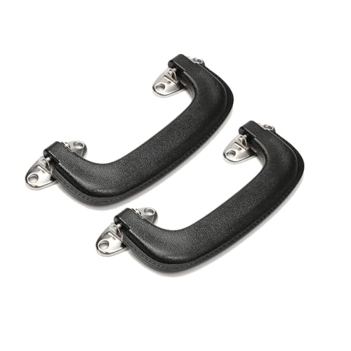 2 PCS Plastic Black Suitcase Luggage Handle Case Grip Replacement Parts