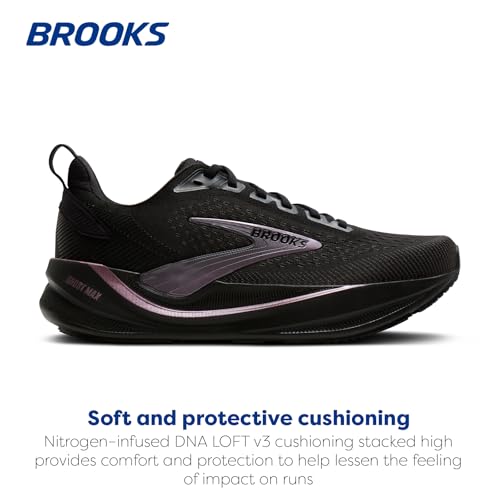 Brooks Women’s Ghost Max 4 Neutral Running & Walking Shoe - Black/Black/Rose Gold - 9.5 Medium - image 2