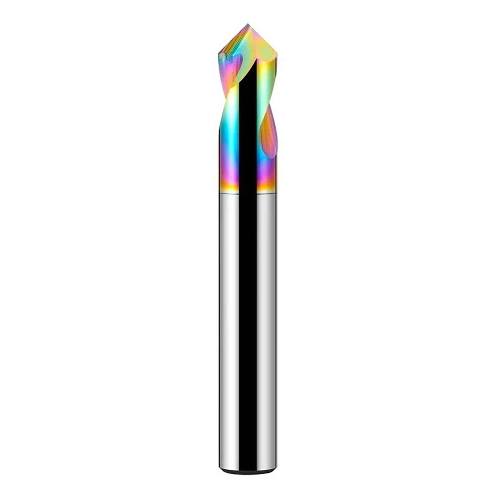 1 sztuk HRC65 powłoka aluminiowa stal wolframowa frez do fazowania wiertło punktowe węglika CNC narzędzie robienia otworów 60 90 120 stopni(8x100Lx90 Degree)