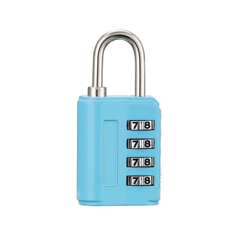 Gnyvzxplq B Blue Suitcase Locks, 4 Digit Combination Zinc Alloy Padlock Travel Luggage Suitcase Multicolor(B Blue)