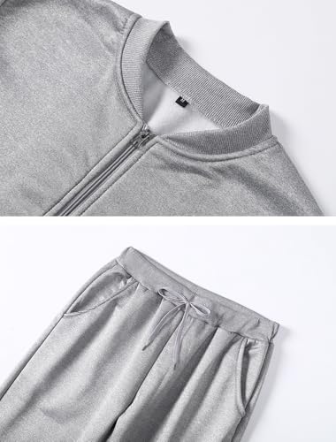 Lavnis Men's Casual Tracksuit Long Sleeve Running Jogging Athletic Sports Set3