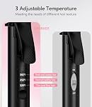FARERY Mini Curling Iron Dual Voltage, 3/4 pouce Voyage Curling Fer avec 3 Temp réglable, automatique, céramique Mini Curler cheveux avec huile d'argan et kératine infusé, taille voyage Curling Wand avec StorageBag