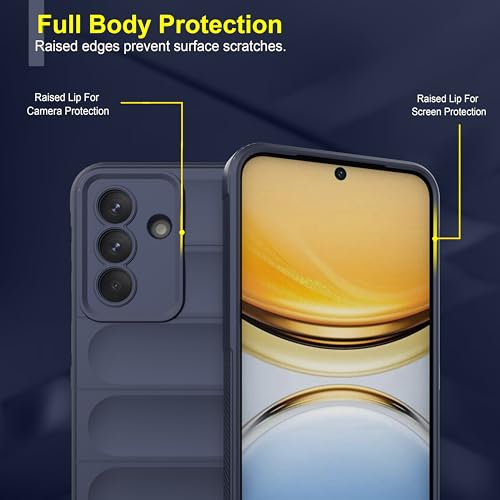 Image of Zapcase Back Case Cover for Samsung Galaxy A37 5G | Compatible for Samsung Galaxy A37 5G Back Cover | Liquid Silicon Magic Case with Camera Protection | Sapphire