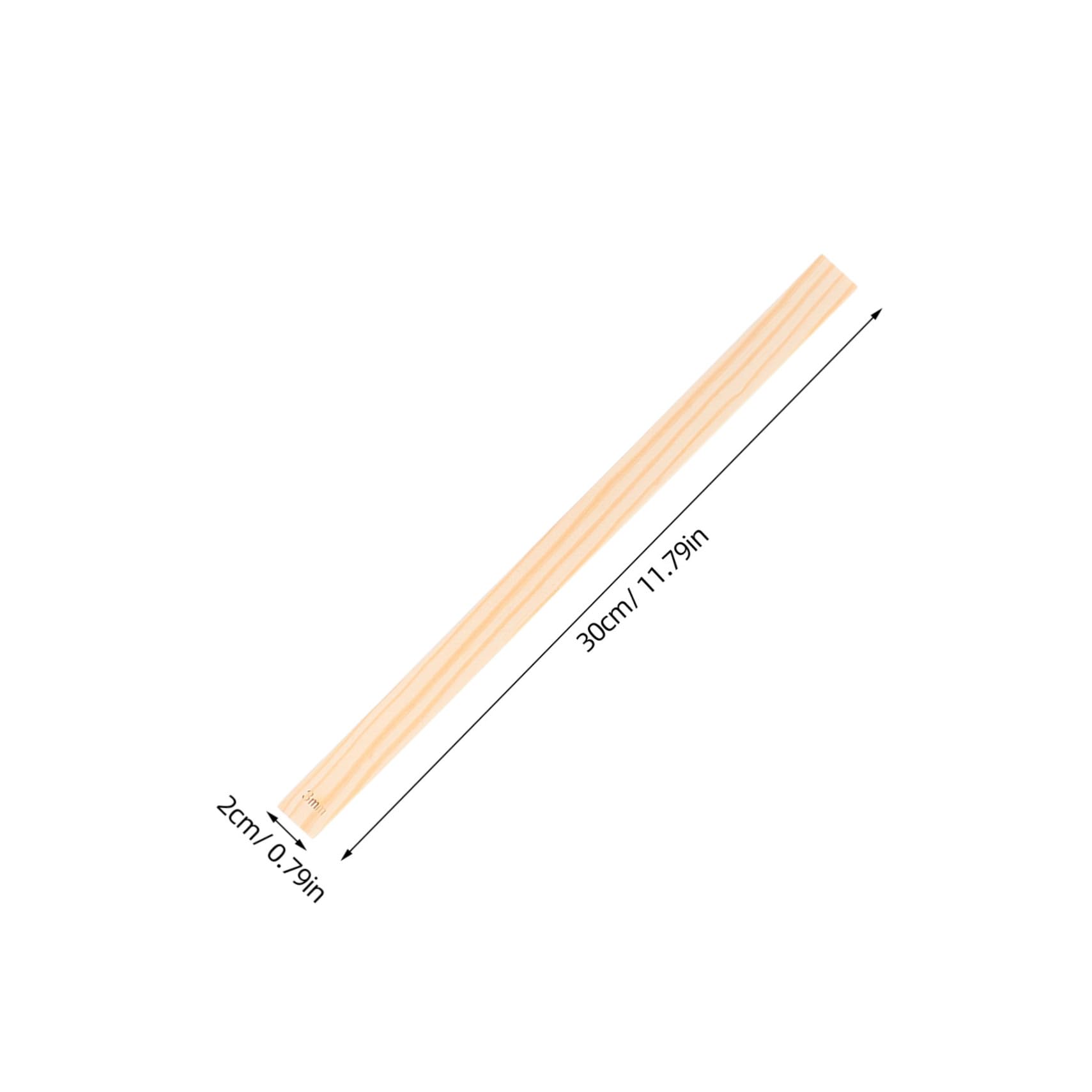 SEWACC Bâtonnets de Guidage en Bois pour Poterie, 20 Pièces, Beige