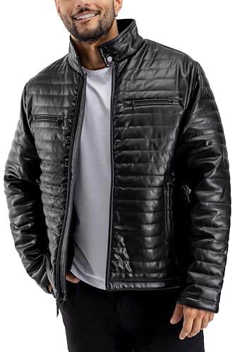 X RAY Mens Puffer Jacket, Warm Parka Coat for Winter, Hooded Jacket for Men Cold Weather