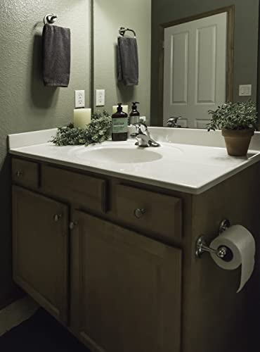 Design House 550913 Cultured Marble Side Splash, 21.5", White On White #TOP4