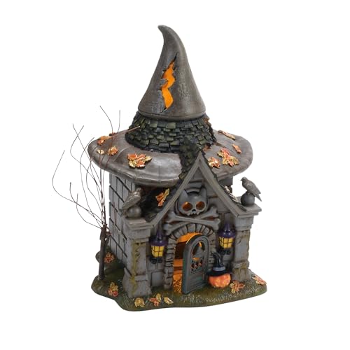Department 56 Snow Village Halloween the Crypt of the Old Hag 50th Anniversary Limited Edition Light Up Building 6.77 Inch Multicolor