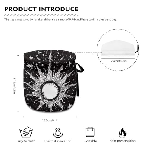 Image of Gothic Sun Star Teapot Cover Keep Warm Teapot Cover Insulated Kettle Cover for Home Kitchen Decor Tea Cozies for Hotel Restaurant Tea Party