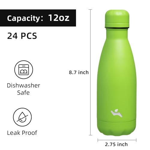 Image of Konokyo 24 Pack 12 oz Insulated Stainless Steel Water Bottle