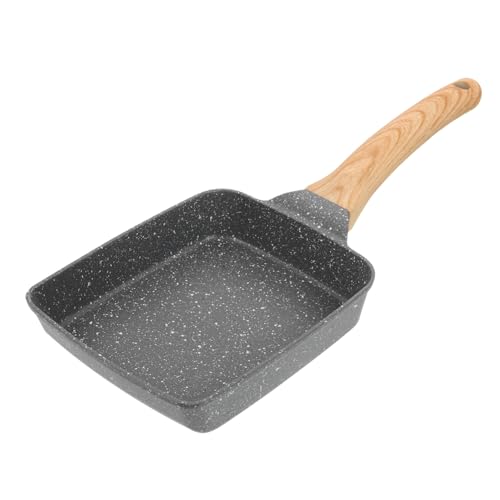 Hemobllo Sartén de Aluminio Resistente Antiadherente con Mango Ergonómico para Cocinar Tortillas y Desayunos Utensilio de Cocina Seguro y Duradero para Uso Doméstico