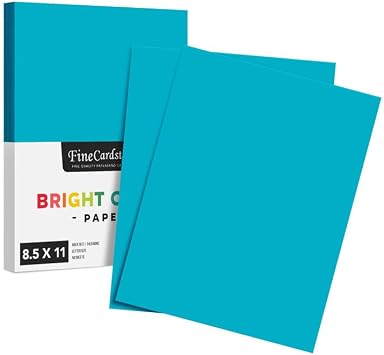 Blue Premium Color Card Stock Paper | 50 Per Pack | Superior Thick 65-lb Cardstock, Perfect for School Supplies, Holiday Crafting, Arts and Crafts | Acid & Lignin Free | 8.5 x 11