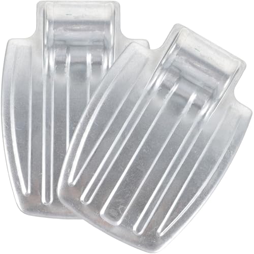 VILLCASE Reposapiés para Silla de Ruedas de Metal Agujero de 19 CM Par de Plataformas Elevadoras Resistentes y Ergonómicas para Pacientes Movilidad Reducida Accesorios de Repuesto para