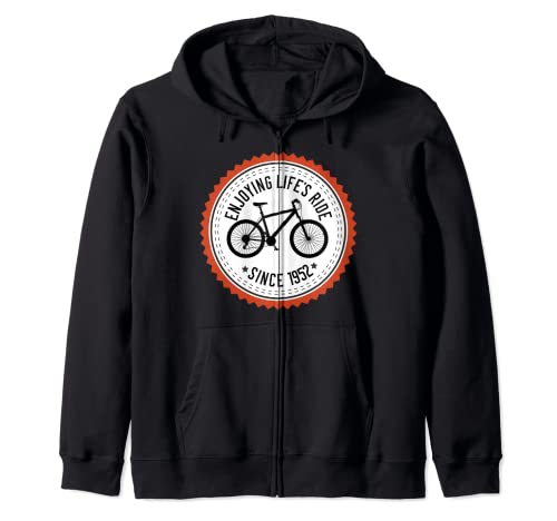 Cool 70th Birthday camiseta 70 Year Old Mountain Biker Sudadera con Capucha
