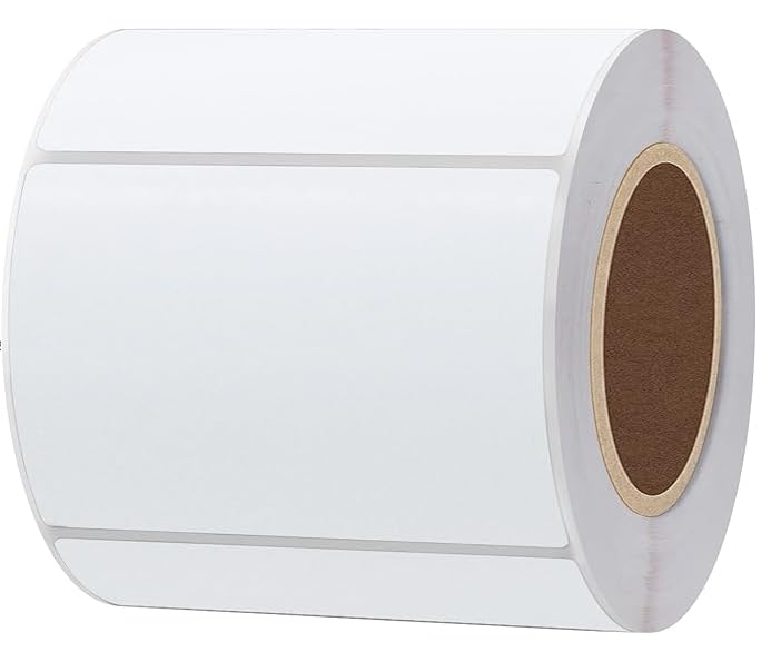 Thermal Label Paper Roll, White