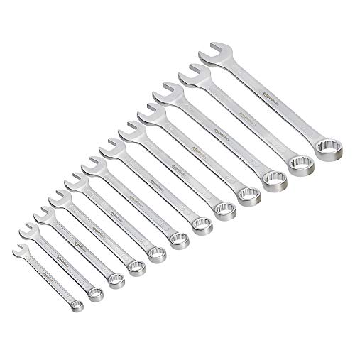 AmazonBasics - Set di chiavi inglesi combinate, 12 pezzi