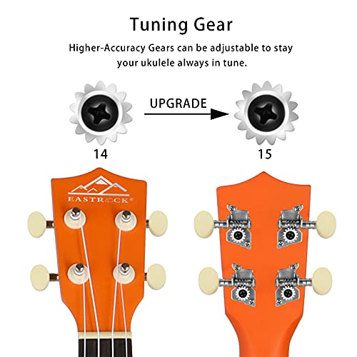 EastRock Ukulélé soprano 21 pouces Kit débutant pour ukulélé pour enfants, adultes, jeu de base pour guitare Hawaii avec… - Les Beatles, Paul McCartney, John Lennon, RIngo Starr, George Harrison EastRock Ukulélé soprano 21 pouces Kit débutant pour ukulélé pour enfants, adultes, jeu de base pour guitare Hawaii avec… – Image 3
