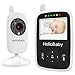 Hello Baby Wireless Video Baby Monitor with Digital Camera HB24, Night Vision Temperature Monitoring & 2 Way Talkback System, White