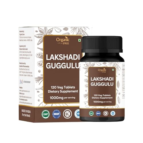 ORGANIC SPREE Lakshadi Guggulu 120 Tablets - Ayurvedic Formulation - Certified and Vegetarian (1)