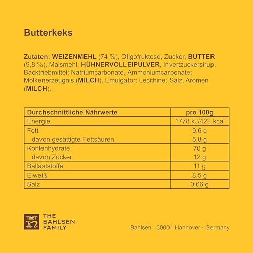 LEIBNIZ Butterkeks -30 % Zucker, 150 g, zuckerreduzierte Butterkekse, knusprige Kekse nur echt mit 52 Zähnen (1 x 150 g)