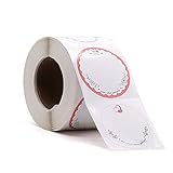 500 Etiketten Selbstklebend Marmelade Haushaltsetiketten Rund zum Beschriften 50x50 mm von Sinoest Klebeetiketten Aufkleber für Küche Hochzeit Weihnachten Geschenk Flaschen