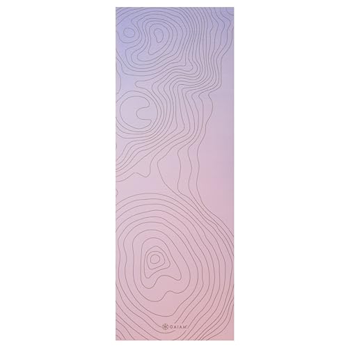 Image of Gaiam Premium Yoga Mat, 6mm Thick Print Mat