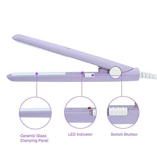 Mini plancha para el cabello portátil y ligera miniatura 6