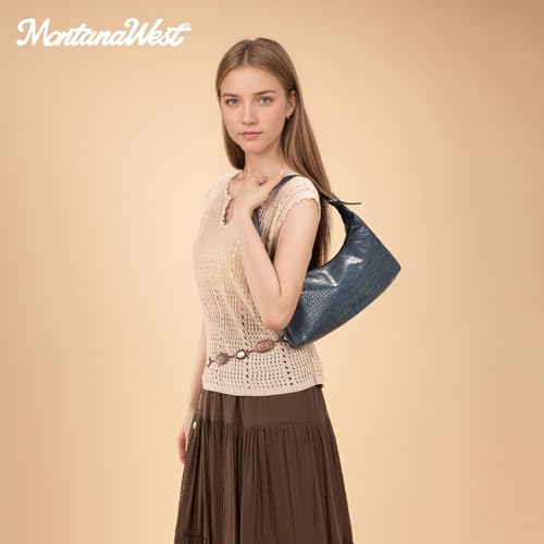 Image of Montana West MEDIUM Shoulder Purses for Women Crescent Hobo Bags Trendy Purses