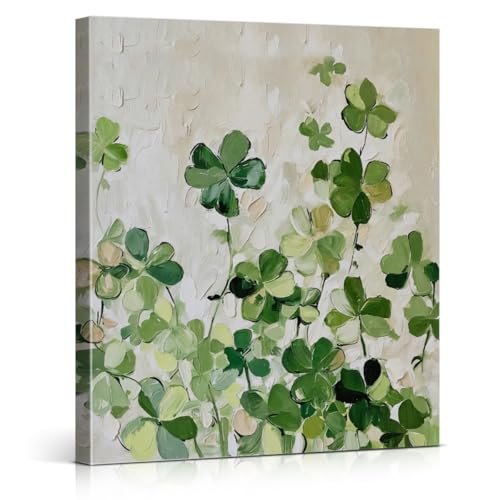 XIPLUM Vintage Shamrock St. Patrick's Day Canvas Wall Art Classic