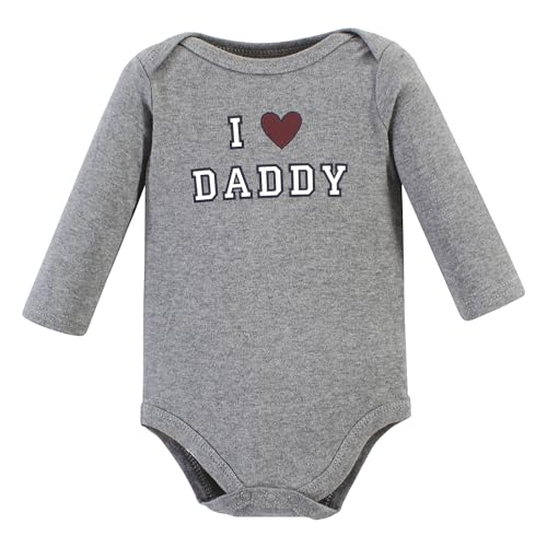 Image of Hudson Baby baby-boys Cotton Long-sleeve Bodysuits 5-pack
