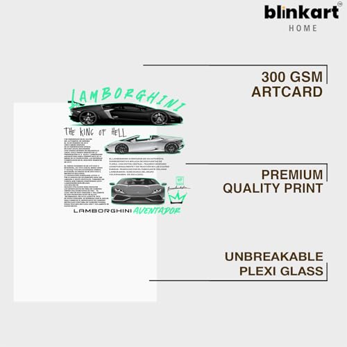 Image of BLINKART Nissan Silvia S15 CarFramed Posters Gift Items Boys Room Wall Decoration Bedroom Office Studio Synthetic Wood Frame & Acrylic Glass Ready to Hang - 12x8 Inch, (A4 Size) - CAR-207