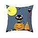Poduszki zewnętrzne żółty księżyc nietoperz poduszki lniane poszewki na poduszki z niewidocznym zamkiem błyskawicznym poduszki ogrodowe dekoracyjne kwadratowe zdejmowane i nadające się do prania poduszka 40 x 40 cm / 1 szt