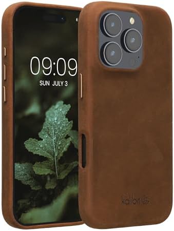 kalibri Cover in pelle compatibile con Xiaomi 11T / 11T Pro - Cover con porta carte e funzione Stand chiusura magnetica - Wallet Case Custodia protettiva - Bussola vintage marrone