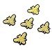 SenseYo 12 Pcs Cute Embroidered Sewing Bees Patches Sewing Patch for Bags Jackets Jeans Clothes, Embroidered DIY Patches Kids Craft Patch (Gold)