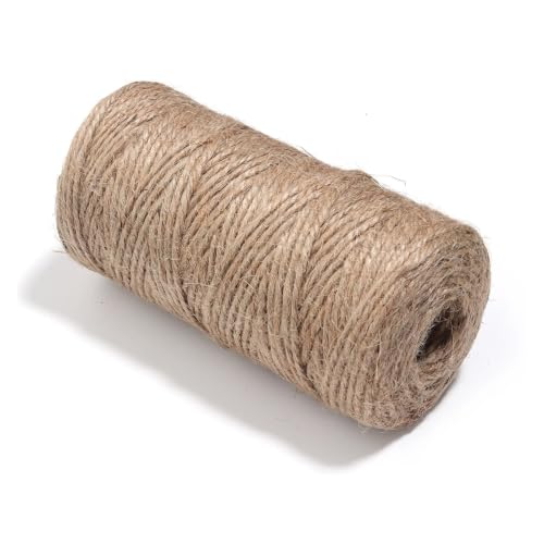 Hilo de cuerda de yute de 100m para manualidades vintage y decoración creativa del hogar 4