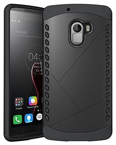 Febelo Dual Armor Protection Back Cover Case for Lenovo Vibe K4 Note - Black Color