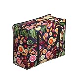 YWPCOIUYB Vegano Frutas y verduras vivas Imprimir,Bolsas de almacenamiento de gran capacidad, bolsas de compra portátiles, bolsas de supermercado reutilizables